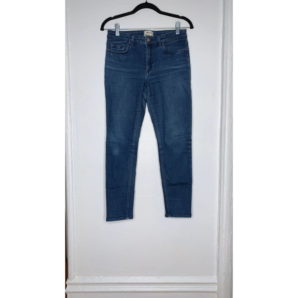 ACNE STUDIOS Jeans SKIN 5 SOFT RINSE Blue Cotton Skinny Pants - 30x32